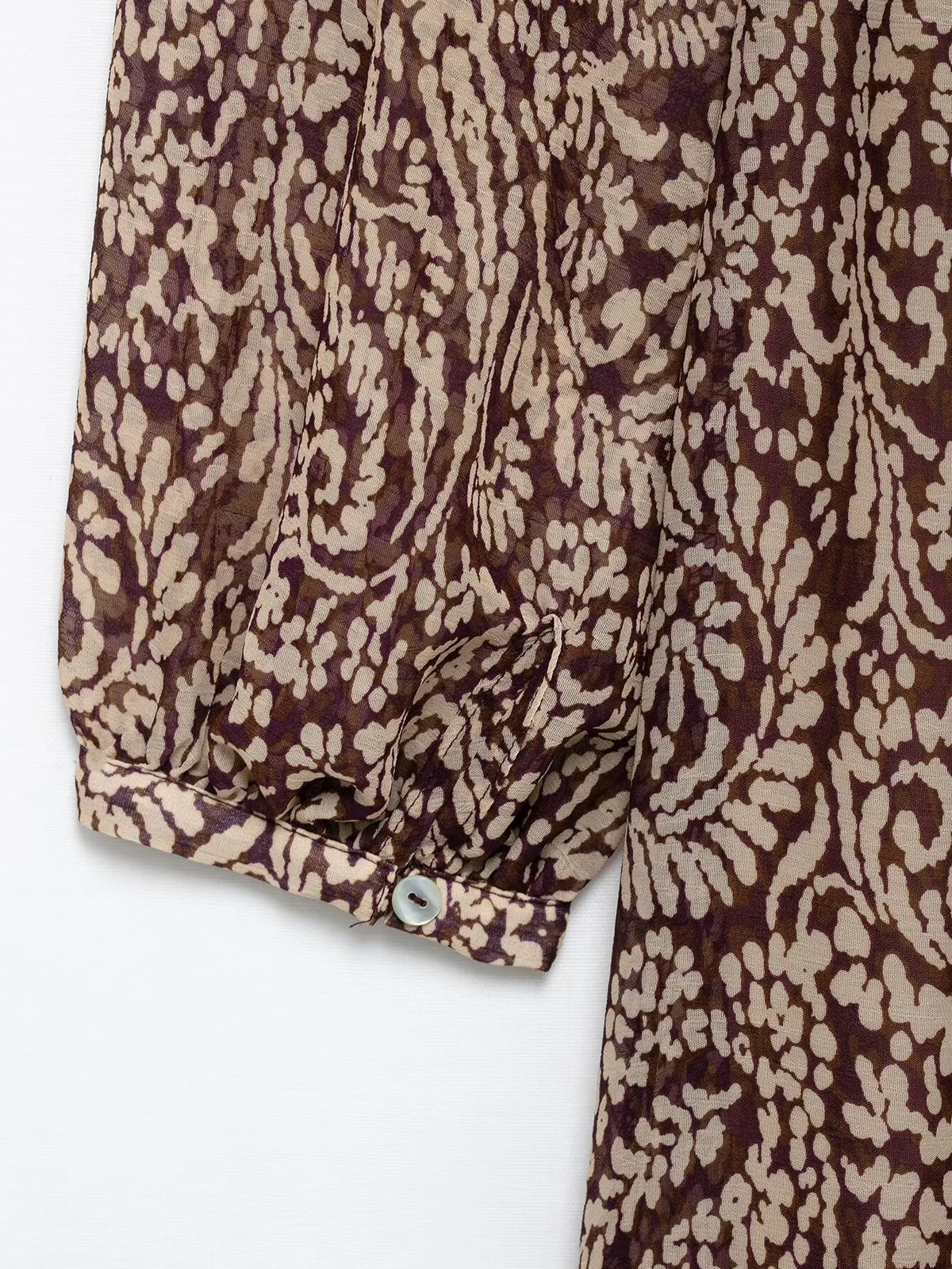 Retro Print V-Neck Tiered Midi Dress